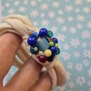 Kolorowa bransoletka boho Frida - dzianinowa, uniwersalna (handmade)