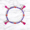 NA NOGĘ: summer collection: jadeit i chwosty: fiolet - pomarańcz