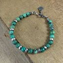 Bransoletka - turkus z przekładkami