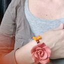 Bransoletka koralikowa BOHO - duża, rozmiar uniwersalny