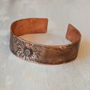 Bransoletka - bangla z kutej oksydowanej miedzi /70/