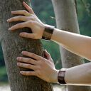 Kwiaty - miedziana bransoletka (2508 -05) ooak