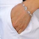 Bransoletka srebrna - jasny łańcuszek