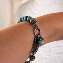 larimar - srebrna bransoleta