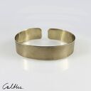 Płótno - mosiężna bransoletka (1904 01) ooak