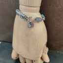Bransoletka z labradorytem w srebrze 925 oksydowanym - surowy blask natury