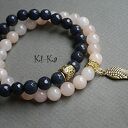 DUO - DARK BLUE AND NUDE