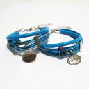 Bransoletki - Sister Love - rzemienie, 2 sztuki