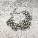 Bransoletka chainmaille - mistyczny kryształ Swarovskiego