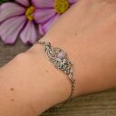 Bransoletka kunzyt wire wrapping stal chirurgiczna