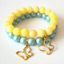 Bransoleta frozen blue&butterfly