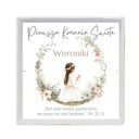 Bransoletka różaniec Kwarc hematyt ręcznie robiona, prezent na Komunię Św