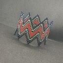 Bransoletka Zig Zag Czerwona 2779-27