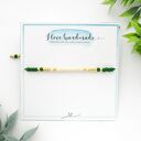 Delikatna bransoletka Minimal Autumn Green - regulowana i minimalistyczna