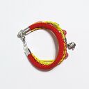 Bransoletka Yenoo - Imbryk, kwiaty - rzemienie (handmade)