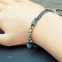 Szkło afgańskie - bransoletka 030