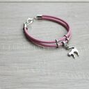 Różowa bransoletka z kotem