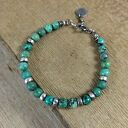 Bransoletka - turkus z przekładkami