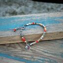 Afrykańska bransoletka II z agatu i turkusu - kolorowa biżuteria handmade