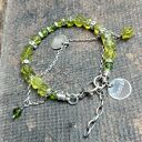 Bransoletka ze srebra i peridotu (peridot)