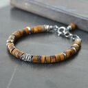 Bransoletka z tygrysim okiem - srebro 925 handmade