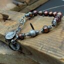 Perły " MIEDZIANKA" - bransoletka 023