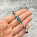 Bransoletka jesienne niebo - kwarc z turmalinem i apatyt