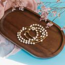 Różaniec 2w1 | Naszyjnik-bransoleta | Masa perłowa