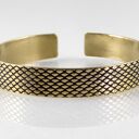 Rybia łuska - mosiężna bransoletka 1 cm (2100 -08) outlet