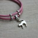 Różowa bransoletka z kotem