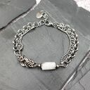 Bransoletka chainmaille - biały cytryn