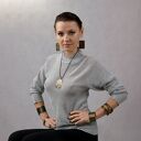 Płótno - mosiężna bransoleta (2205 -14) outlet