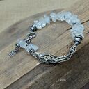 Diament herkimer - bransoletka 07
