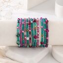 Zestaw 11 Bransoletek Mocy Jadeit, Turkus i Kwarc | Handmade