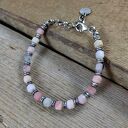 Bransoletka z opalu peruwiańskiego z przekładkami