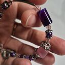 Ręcznie wykonana fioletowa bransoletka boho uniwersalna Box L1 - Ruda Klara