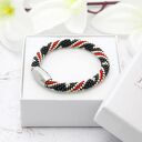 Bransoletka koralikowa Coral Snake z magnetycznym zapięciem (14-16 cm)
