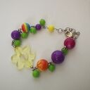 Kolorowa bransoletka boho z etno koralikami (handmade)