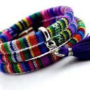 bransoletka MAGNETOOS BOHO violet z chwostem
