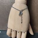 Labradoryt. Delikatna srebrna bransoletka