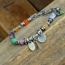 Karneol, tanzanit - bransoletka