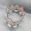 Bransoletka Zig Zag Czerwona 2779 -27