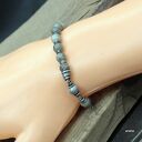 Krzemień pasiasty - bransoletka 07