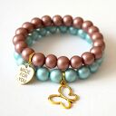 Bransoleta milk chocolate&heart