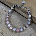 Bransoletka z opalu peruwiańskiego z przekładkami