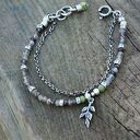 Bransoletka z labradorytem i jadeitem - handmade na co dzień