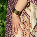 Ziemia - mosiężna bransoleta (2511 -12) ooak