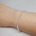 Minimalistyczna bransoletka ze srebrnych koralików