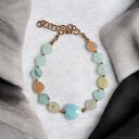 Bransoletka: SPRING collection: JADEIT i ceramiczne serduszko III