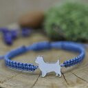 Cairn terrier - bransoletka z psem, srebro 925